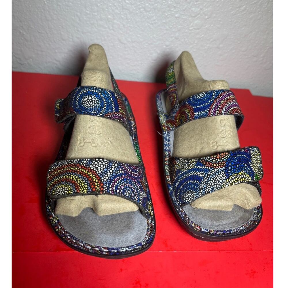 Alegria VER-387 Rainbow Pebble Strap Sandals Shoes Women’s sz 7-7.5 /EU 37